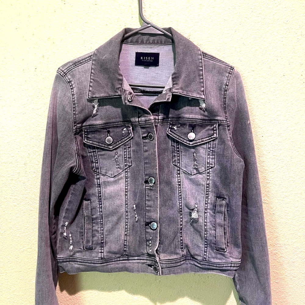 Women's Gray Denim Jacket
